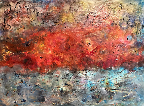deep ocean sunrise 18x20