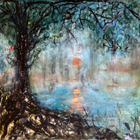 sunrisese in the mist 24x24