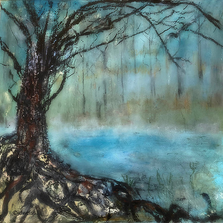 in the morning mist... another day to dream 24x24