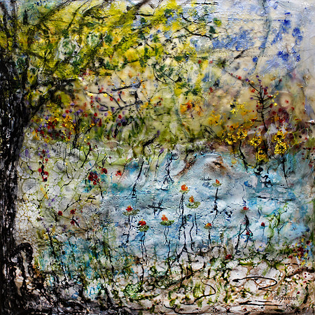 once upon a summer pond 20x20